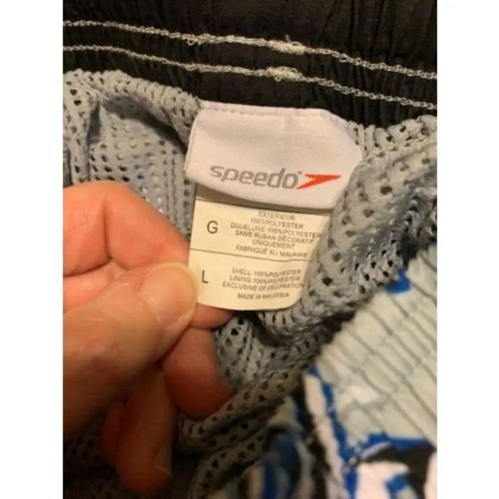 SPEEDO SIZE LARGE FLORAL SWIM TRUNKS - Picture 4 of 4